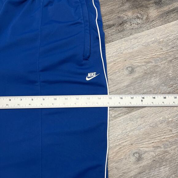 Vintage Y2K Nike Trackpants Royal Blue Side Stripe Baggy Mens XL Mini Swoosh - Picture 11 of 13